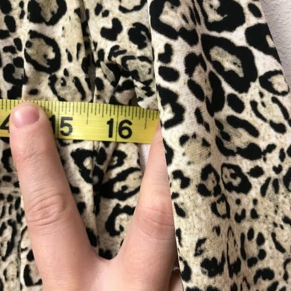 Clara sun woo cheetah print blouse xs tie front - Picture 5 of 6